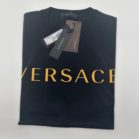 Versace Logo-Print Cotton T-shirt L - Picture 5 of 12